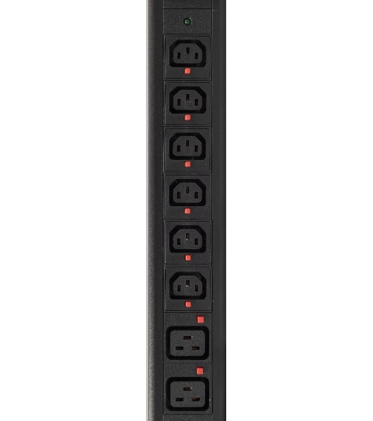 Блок распределения питания Powercom PDU-32AV24-18C3-6C9-3P верт.размещ. 18xC13 6xC19 3x32A IEC 60309 2м