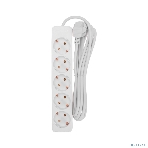 Удлинитель 5 гнезд, 3 м, 3х0,75 мм², с/з, белый PROconnect, фото3