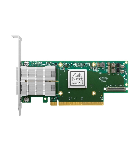 Сетевая карта Mellanox ConnectX-6 VPI adapter card, 100Gb/s (HDR100, EDR IB and 100GbE), dual-port QSFP56, PCIe3.0/4.0 x16, tall bracket
