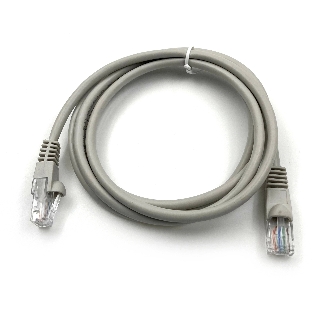 Патч-корд KingPrice KP-PC-c5e-1.5m-g UTP 4 пары cat.5e CCA molded 1.5м серый RJ-45 (m)-RJ-45 (m)