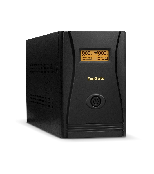 Источник бесперебойного питания ExeGate EP285531RUS SpecialPro Smart LLB-2200.LCD.AVR.EURO.RJ.USB 2200VA/1300W, LCD, AVR, 4 евророзетки, RJ45/11, USB, черный