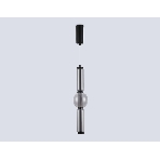 Подвесной светодиодный светильник Ambrella light LH11023 BK/SM черный/дымчатый 17W 3000K D120*520, фото5