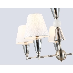 Люстра Ambrella light LH75253/5 SN/FR сатин никель/белый матовый E14*5 max 40W D700*510, фото3
