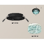 Комплект встраиваемого светильника Ambrella light XC6513043 SBK/BL черный песок/голубой MR16 GU5.3 (C6513, N6153), фото 1