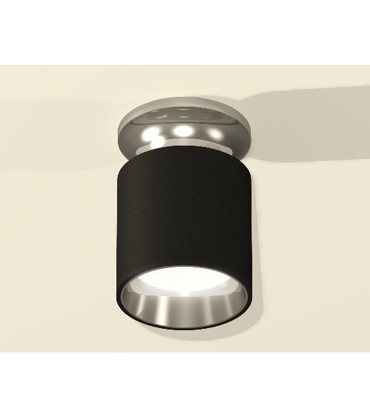 Светильник Ambrella Light XS6302122 SBK/PSL черный песок/серебро полированное MR16 GU5.3 (N6903, C6302, N6112)