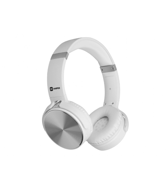 Беспроводные/проводные наушники Harper HB-217 белый, накладные, Bluetooth + проводной, складная конструкция, до 5 ч
