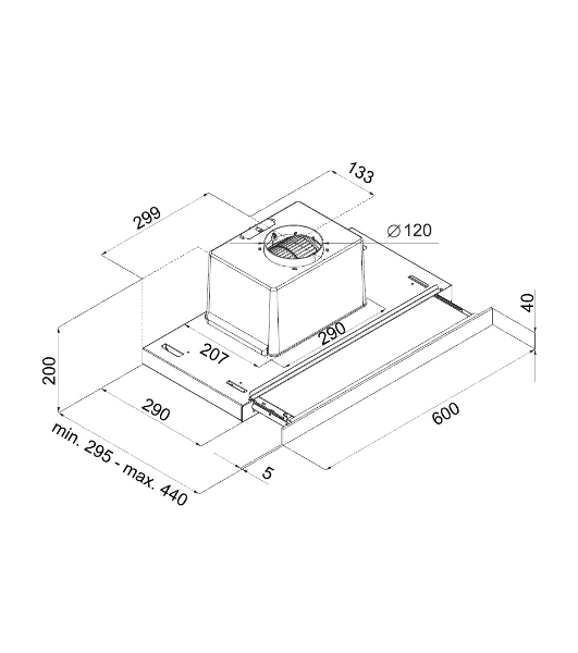 Вытяжка встраиваемая Maunfeld Ouse Touch Glass 60 белый, 60 см, 750 куб. м/ч, 48 дБ