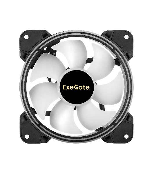Вентилятор для корпуса ExeGate EX12025HM3PM.FRGb.7O5CSU черный, 120 мм, 1200 об/мин, 24 дБ, 3 pin