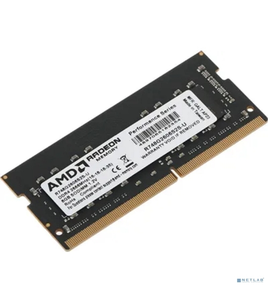 Оперативная память AMD Radeon R7, DDR4, 8GB (1x8GB), 2666MHz, CL16, SO-DIMM