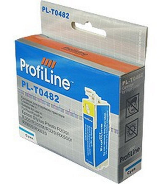 Картридж струйный ProfiLine PL-48240 для принтеров Epson StylusPhoto R200/R220/R300/R300M/R320/R325/R340/RX500/RX600/RX620 Cyan водн