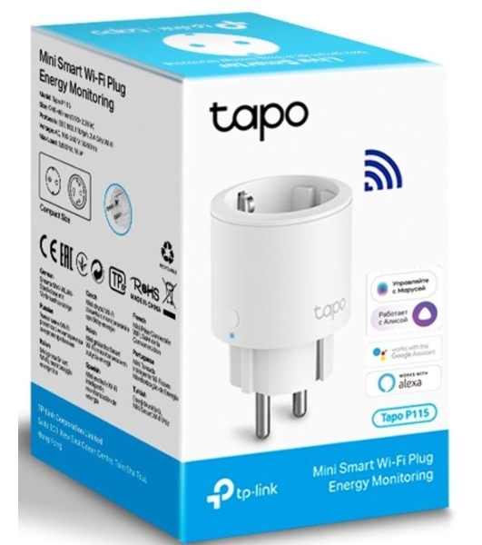 Умная мини Wi-Fi розетка TP-Link Tapo P115(1-pack)