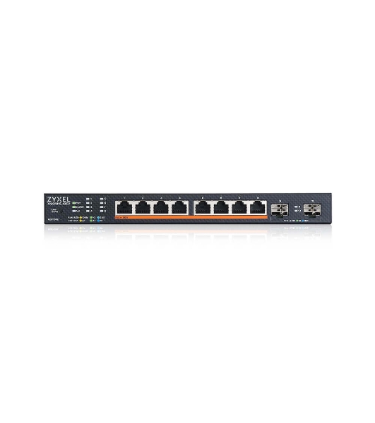 Коммутатор Zyxel XMG1915-10EP-EU0101F (L2+) 8x2.5 Гбит/с 2SFP+ 8PoE++ 130W управляемый