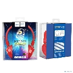 Беспроводные/проводные наушники Hoco W25 красный, полноразмерные, Bluetooth + проводной, до 12 ч., фото5