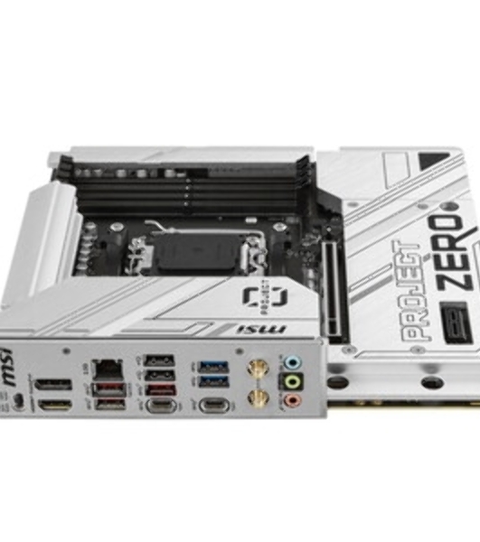 Материнская плата MSI B650M PROJECT ZERO, AM5, AMD B650, 4xDDR5, 4xSATA, 2xM.2, 1xPCIe 4.0 x16, 1xPCIe x1, 1xDP, 1xHDMI, 1x 2.5Gb LAN, 2xUSB-A 2.0, 2xUSB 3.2 Gen 1, 3xUSB 3.2 Gen 2, 3x3.5 мм, 7.1, mATX