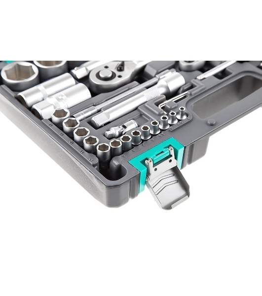 Набор инструментов Stels 14106 1/2'' 1/4'' CrV пластиковый кейс  94 предм.
