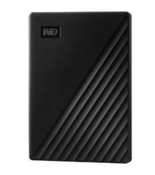 Внешний HDD 2.5' Western Digital My Passport, 4TB, USB 3.2 Gen 1 Type-A, 5400 rpm, черный
