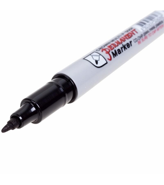 Маркер перманентный Crown 'Multi Marker Super Slim' 1 мм, черный, пулевидный
