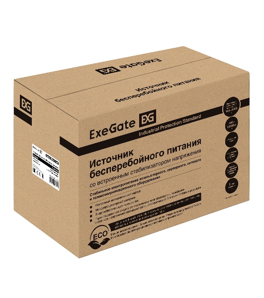 Источник бесперебойного питания ExeGate EP285531RUS SpecialPro Smart LLB-2200.LCD.AVR.EURO.RJ.USB 2200VA/1300W, LCD, AVR, 4 евророзетки, RJ45/11, USB, черный