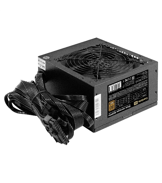 Блок питания 450W ExeGate 80 PLUS Bronze 450PPH-OEM (ATX, APFC, КПД 88% (80 PLUS Bronze), 12cm fan, 24pin, (4+4)pin, 2xPCI-E, 3xSATA, 3xIDE, black, RTL)