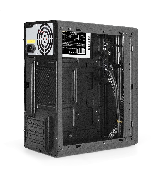 Корпус ExeGate BAA-503U2-AAA350, Mini-Tower, чёрный, 1 x 80/90 мм, БП 350 Вт