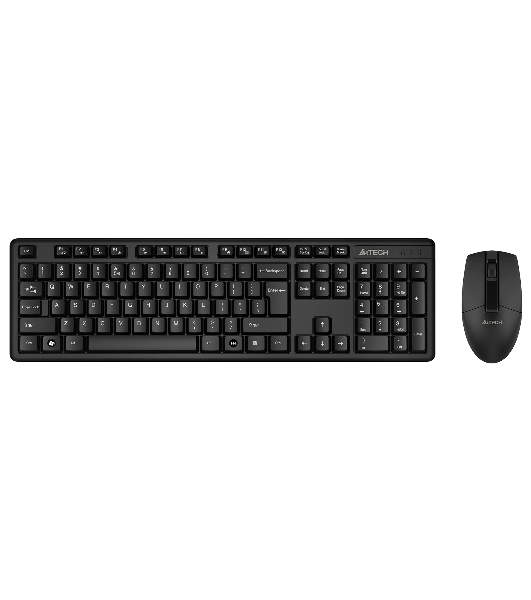 Комплект клавиатура+мышь A4Tech 3330N беспроводной, USB, 1200 DPI, чёрный