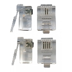 Коннектор RJ12 LANMASTER д/кабеля 6-ти контактный, 100 шт., фото2