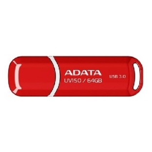 Флешка USB ADATA UV150 (AUV150-64G-RRD), 64Gb, USB 3.0, R/W 100/30, красный