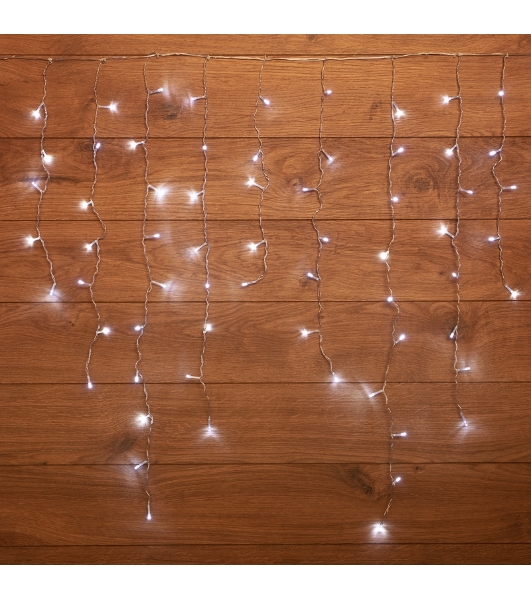 Гирлянда светодиодная Neon-night 'Бахрома' 3*0,8 м 200 LED белые, прозрачный ПВХ