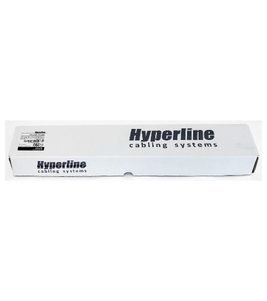 Hyperline SHE19-8SH-S-2.5IEC Блок розеток для 19' шкафов, горизонтальный, с выключателем с подсветкой, 8 розеток Schuko (10A), 250В, кабель питания 3х1.0мм2, длина 2.5 м, с вилкой IEC 320 C14, 482.6x4