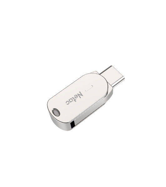 Флешка USB Netac U785 (NT03U785C-032G-30PN), 32Gb, USB 3.0/TypeC, R/W 110/45, серебристый