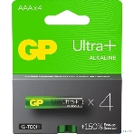 Алкалиновые батарейки c технологией G-tech GP Ultra Plus Alkaline 24А AАA - 4 шт. на блистере, фото3