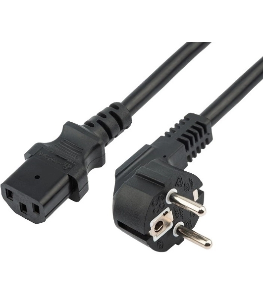 Шнур сетевой Rexant СЕЕ 7/7 (Schuko) – IEC 320 C13 3x0,75мм², длина 3м