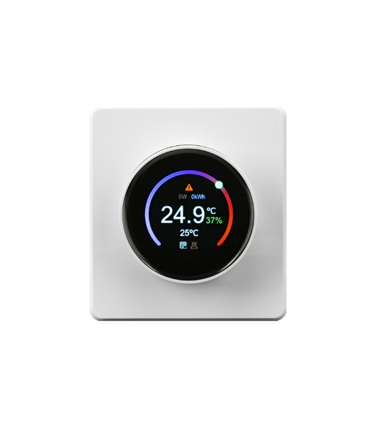 Терморегулятор Kranz KR-78-0728-1 ROUND Wi-Fi с/у перламутр
