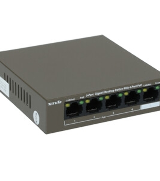 Коммутатор 5PORT 1000M 4POE Tenda TEG1105P-4-63W