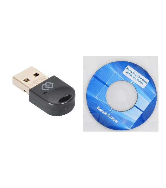 Адаптер USB Digma D-BT502 Bluetooth 5.0+EDR class 1.5 20м черный