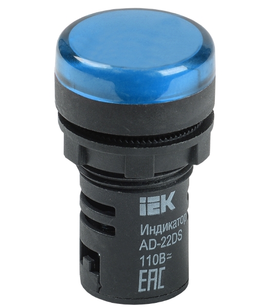 Арматура светосигнальная AD-22DS 240В син. IEK BLS10-ADDS-230-K07