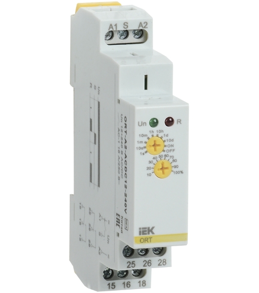 Реле задержки включения ORT 2 конт. 12-240В AC/DC IEK ORT-A2-ACDC12-240V
