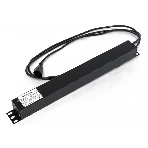 Hyperline SHE19-8SH-S-2.5IEC Блок розеток для 19' шкафов, горизонтальный, с выключателем с подсветкой, 8 розеток Schuko (10A), 250В, кабель питания 3х1.0мм2, длина 2.5 м, с вилкой IEC 320 C14, 482.6x4, фото2
