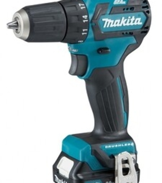 Дрель-шуруповерт Makita DF332DWAE, 12 В, 2 Ач, 35 Нм, бесщеточный