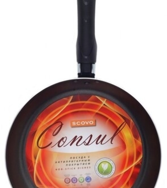 Сотейник SCOVO RC021 Consul а/пр 26см стекл/кр