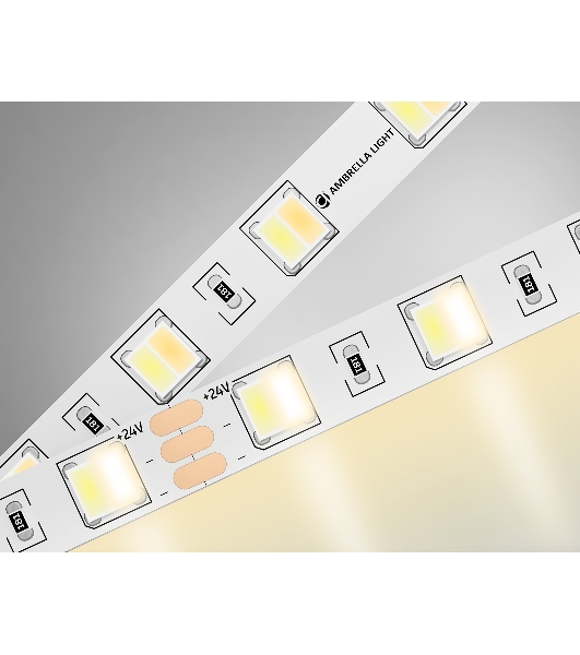 Светодиодная лента Ambrella light GS4101 5050 60Led/ 14W m/ 24V IP20 CCT 3000-6500K/ 5000*10*1.87mm (3 конт.)
