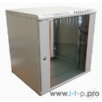Шкаф телеком. настенный разборный 15U (600х650) дверь стекло, серый RAL 7035, фото3