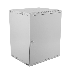 Шкаф настенный ЦМО ШРН-Э-12.500.1 12U 600x520 мм пер. дв. стал. лист несъемные бок. пан. серый