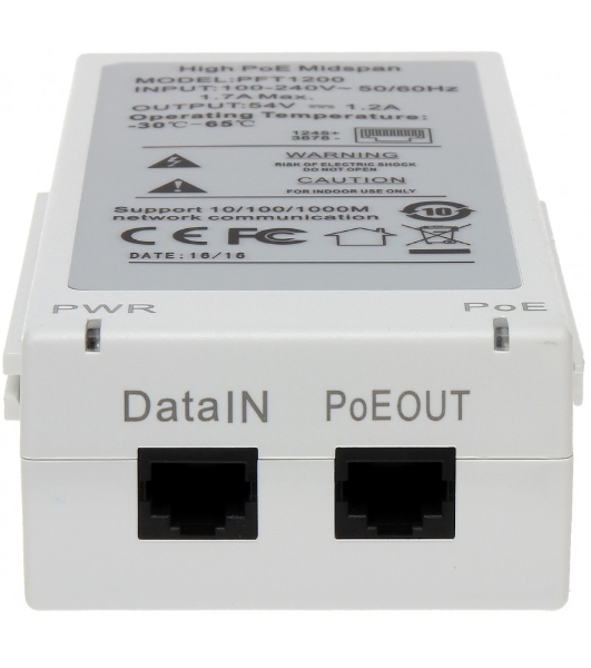 Инжектор POE Dahua DH-PFT1200 (упак.:1шт)