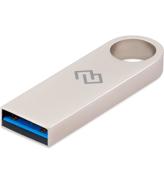 Флешка USB Digma DRIVE3 (DGFUL256A30SR), 256Gb, USB 3.0, R/W 120/50, серебристый