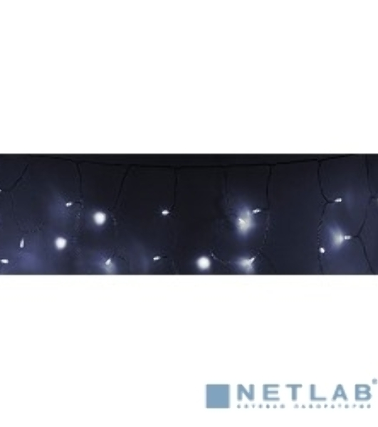 Гирлянда Neon-night Айсикл (бахрома) светодиодный, 4,8 х 0,6 м, прозрачный провод, 230 В, диоды белые, 176 LED