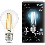 Лампа светодиодная Gauss Filament 102902215 15Вт цок.: E27 груша 220B св. свеч. бел. нейт. (упак.: 10 шт), фото6