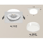 Комплект встраиваемого светильника Ambrella light XC8061022 SWH/FR/CL белый песок/белый матовый/прозрачный GX53 (C8061, N8399), фото 1