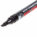 Маркер перманентный Crown 'Multi Marker Chisel' 5 мм, черный, скошенный, фото3