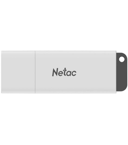 Флешка USB Netac U185 (NT03U185N-016G-20WH), 16Gb, USB 2.0, R/W 25/10, белый/серый